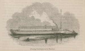 Floating Fire Engine on the Thames