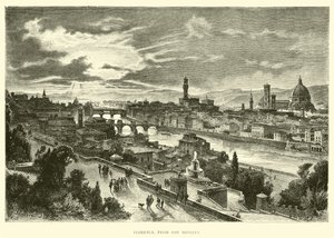 Florence, from San Miniato by English School