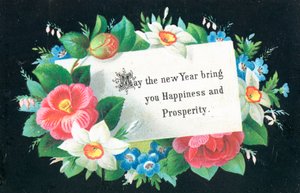Flower Wreath with Card