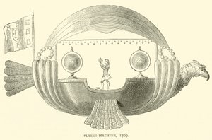 Flying-Machine, 1709 by English School