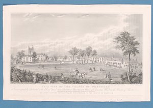 Football Match on Village Green at Wrenbury, England by English School