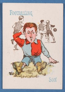 Footballing Son, from the Happy Families card game, c.1890-1900