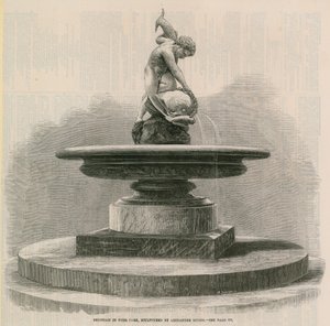 Fountain in Hyde Park by English School