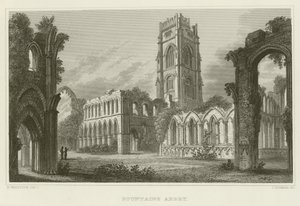Fountains Abbey by English School