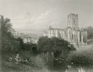 Fountains Abbey by English School