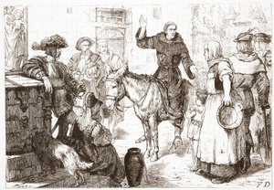 Francis Lambert Preaching by English School