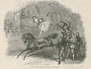 Franconi at Drury Lane - Mddle Palmyre Anato in the Circle by English School