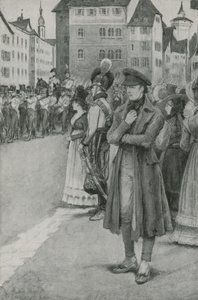 Franz Schubert Listens to His Music by English School