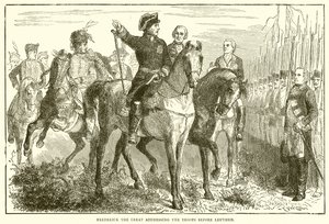 Frederick the Great Addressing the Troops before Leuthen by English School