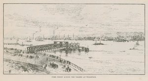 Free Ferry Across the Thames at Woolwich by English School