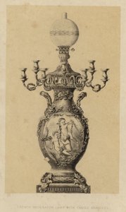 French Moderator Lamp with Candle Branches