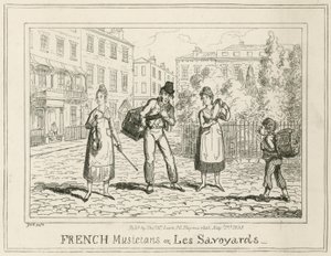 French musicians or Les Savoyards by English School