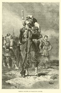 French Soldier in Marching Order by English School