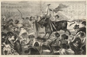 Frightful death of Pepe Hilo, the well-known toreador at Madrid