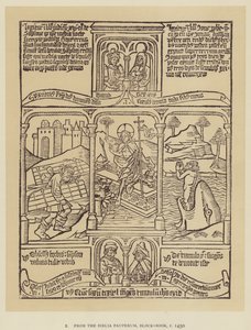 From the Biblia Pauperum, Block-Book, c 1450 by English School