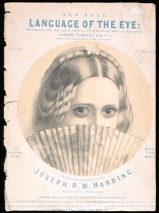 Front Cover of the Score Sheet of The Language of the Eye, Composed by Joseph R. W. Harding