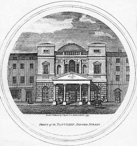 Front of the Pantheon, Oxford Street, 1795 by English School