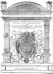 Frontispiece from Monas Hieroglyphica by John Dee by English School