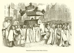 Funeral Procession of the Duke of Rothes by English School