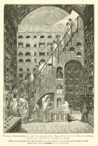 Funeral Solemnities in the Columbarium of the House of Julius Caesar at the Porta Capena in Rome by English School