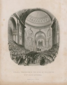 Funeral procession of the Duke of Wellington by English School