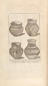 Funerary urns, illustration from Works by Thomas Brown, London 1686 by English School