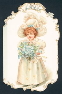 Girl Holding Bunch of Flowers