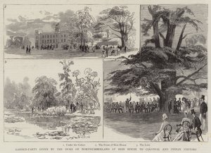 Garden-Party given by the Duke of Northumberland at Sion House to Colonial and Indian Visitors by English School