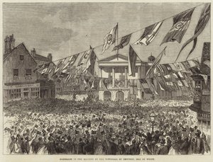 Garibaldi in England by English School
