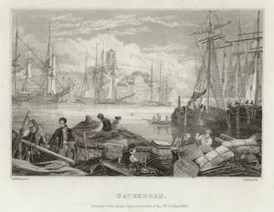Gateshead before the Great Explosion and Fire of 6 October 1854 by English School