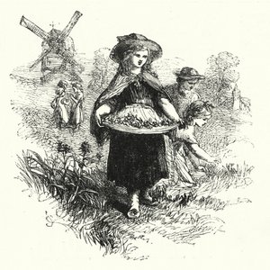 Gathering Cowslips by English School