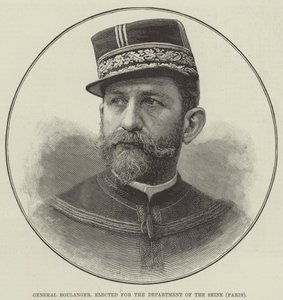 General Boulanger, elected for the Department of the Seine, Paris