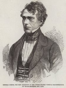 General Pierce, the New President of the United States by English School