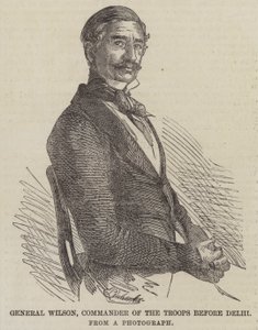 General Wilson, Commander of the Troops Before Delhi by English School