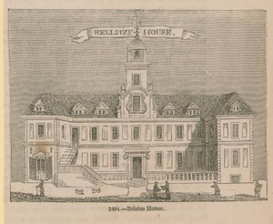 General View of Belsize House by English School