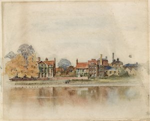 General View of Chiswick Mall by English School