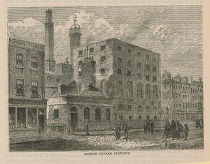General View of the Golden Square Brewery by English School