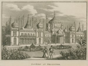 General View of the Royal Pavilion in Brighton by English School