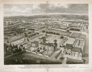 General view of the remains of Bermondsey Abbey, as it appeared in 1805 by English School