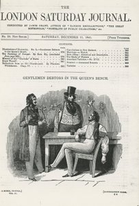 Gentlemen Debtors in the Queens Bench by English School