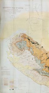Geological Map of the Kutch Region of India, Geological Survey of India 1868-69