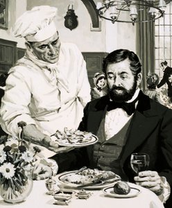 George Crum presents his creation by English School