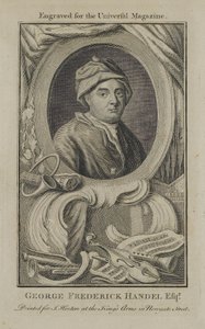 George Frideric Handel, Engraved for the Universal Magazine, c.1760 by English School