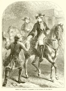 George III Receiving Intelligence of His Accession to the Throne by English School