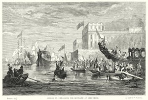 George IV embarking for Scotland at Greenwich by English School