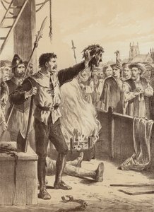 George Swallowell, "Behold the head of a traitor" by English School