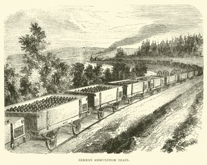 German ammunition train, September 1870 by English School