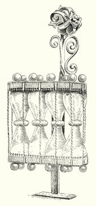 German sixteenth century hour glass by English School