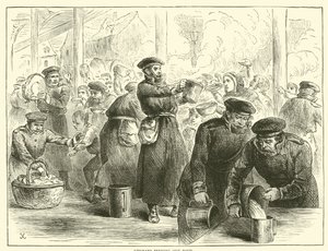 Germans Serving Out Food by English School