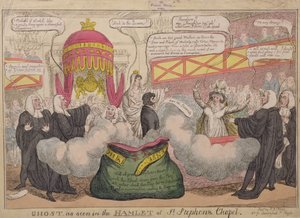 Ghost as Seen in Hamlet of St. Stephens Chapel, pub. 1820 by English School